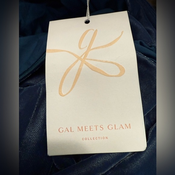 GAL MEETS GLAM CHRISTINE VELVET BATEEU NECK FUR GREEN DRESS size 2 NEW - Picture 8 of 8